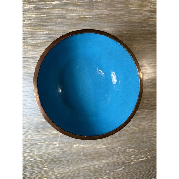 5” Cloisonné Bowl With Cherry Blossoms & Branches Design - Chinese - Picture 8 of 8